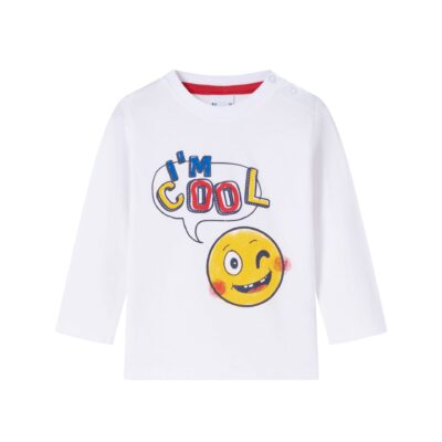 Camiseta de manga larga blanca