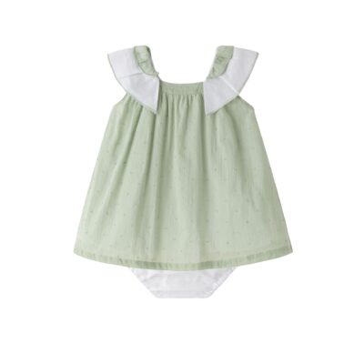 Vestido verde con braguita