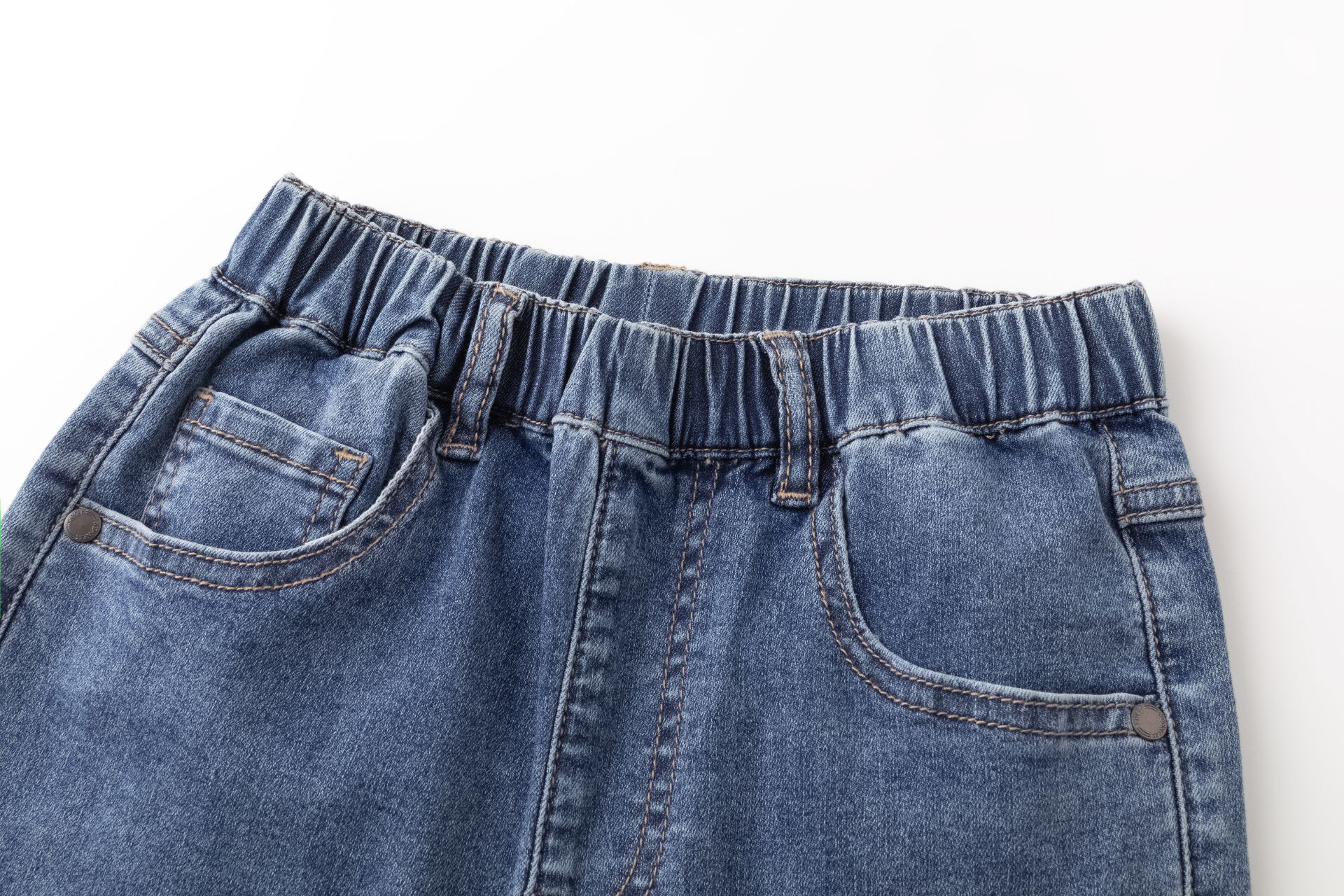 Pantalón vaquero goma en cintura - Imagen 5