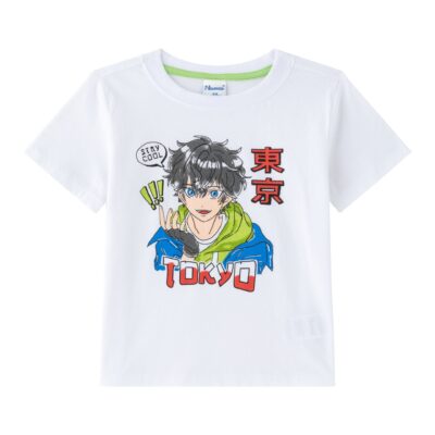 Camiseta de manga corta blanca