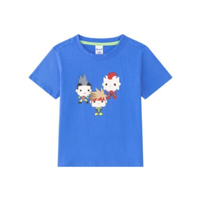 Camiseta de manga corta azul