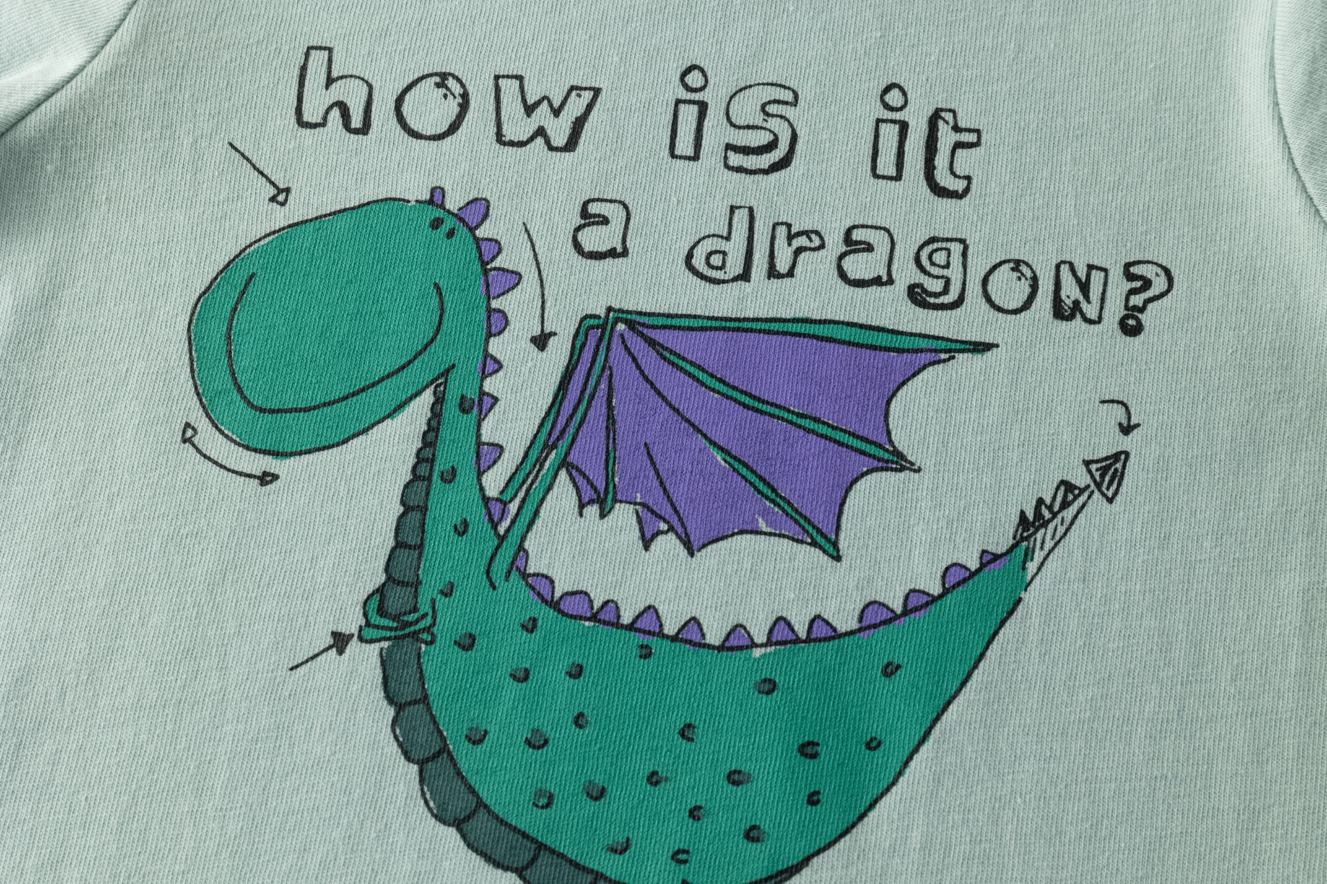 Camiseta de manga larga dragón verde - Imagen 5