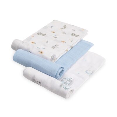 Gasas 80x80 pack de 3 bosque azul
