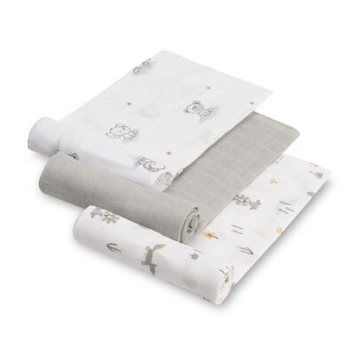 Gasas 80x80 pack de 3 bosque gris