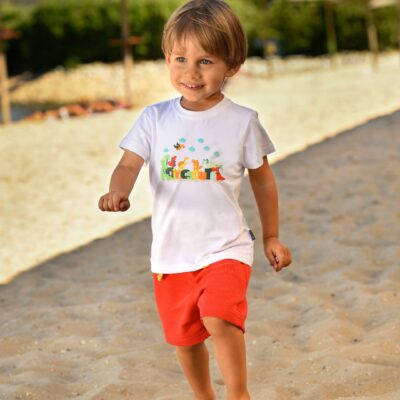 Camiseta de manga corta dinosaurios