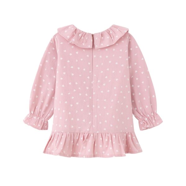 Vestido manga larga rosa - Imagen 2