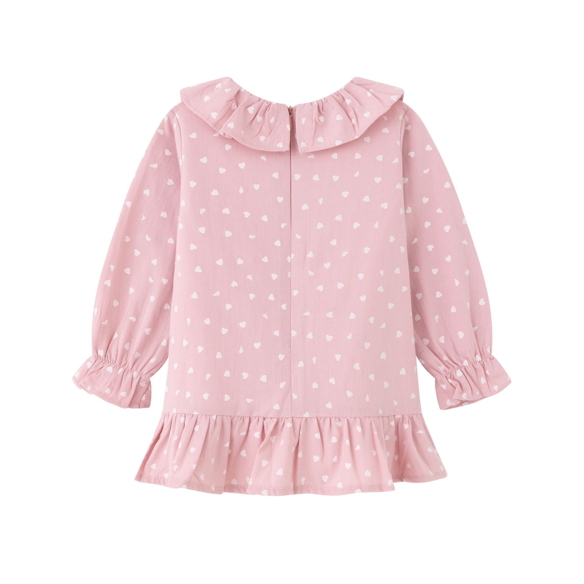 Vestido manga larga rosa - Imagen 2