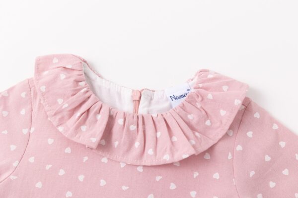 Vestido manga larga rosa - Imagen 3