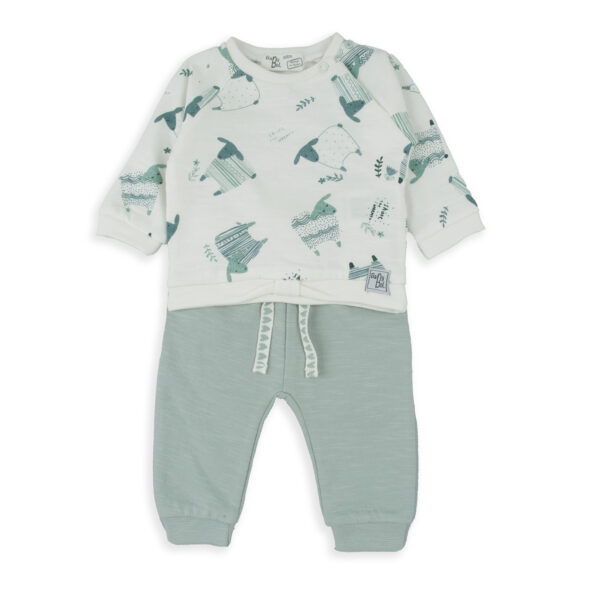 Conjunto 2 piezas crudo ovejitas Babybol