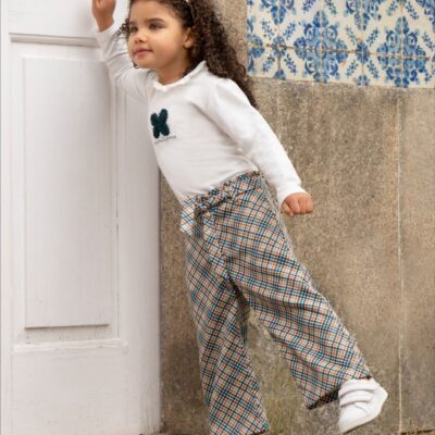 Pantalón estampado multicolor
