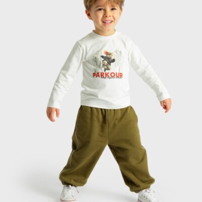 Camiseta blanca "Parcour"