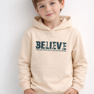 Sudadera con capucha camel