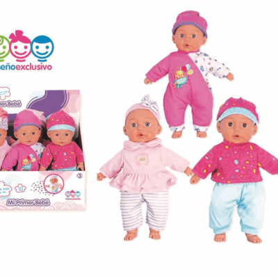 Muñeco bebe 32cm con 12 sonidos