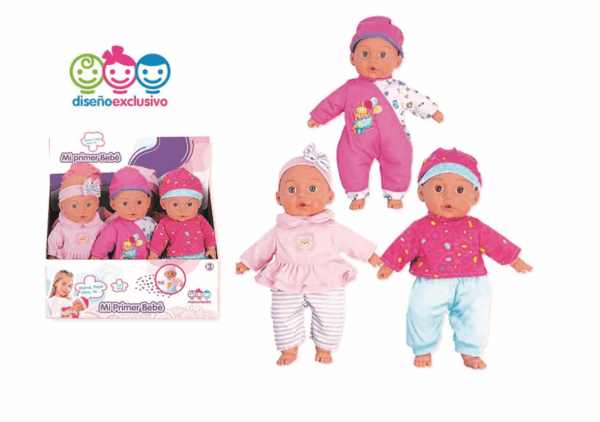 Muñeco bebe 32cm con 12 sonidos