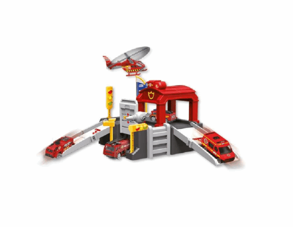 Estación con coche, helicóptero y accesorios - Imagen 2