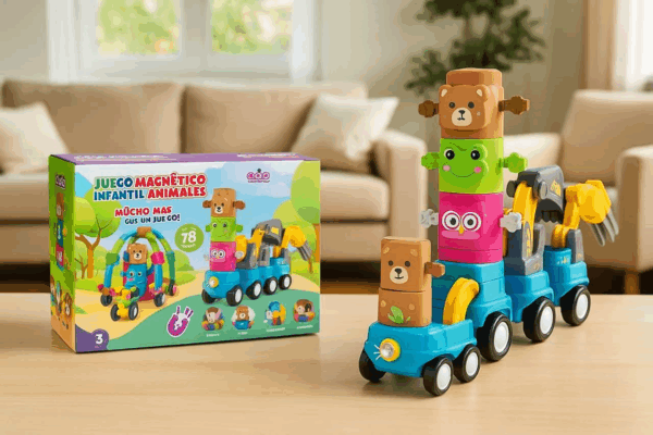 Juego de construcción magnético