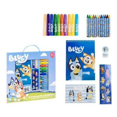 Set papelería coloreable BLUEY