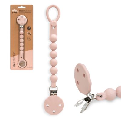 chupetero-silicona-cadena-rosa-maquillaje - Da-Da Kids