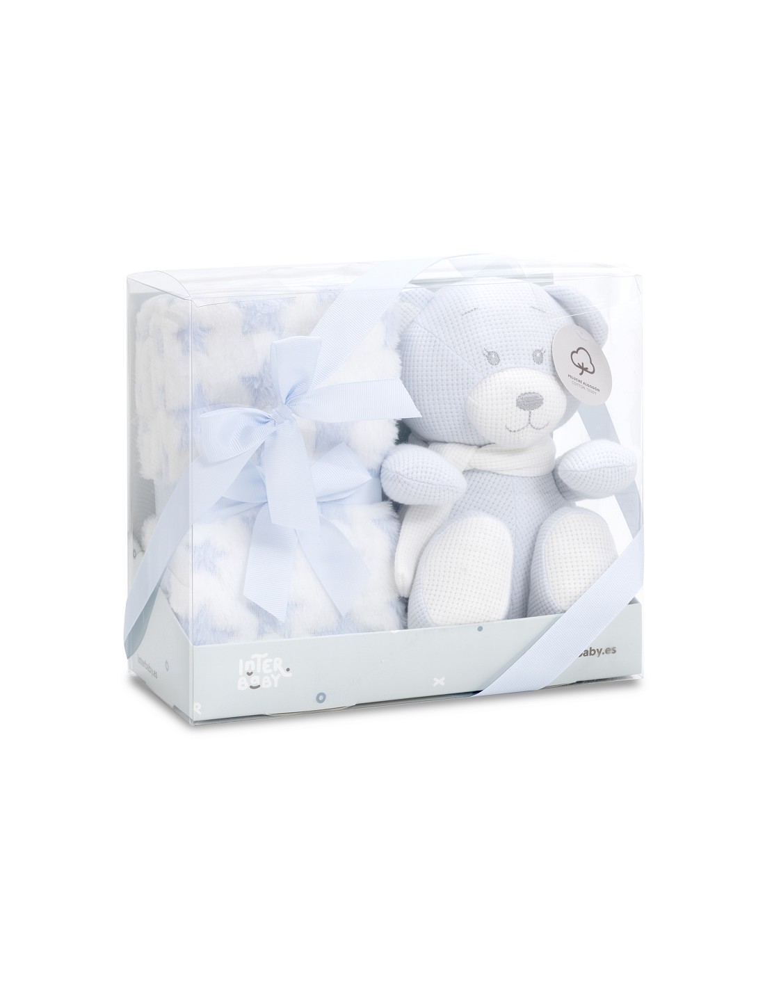 set-peluche-crochet-oso-manta-estrella-azul - Da-Da Kids