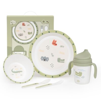 set-vajilla-5-pcs-mod-australia-verde - Da-Da Kids