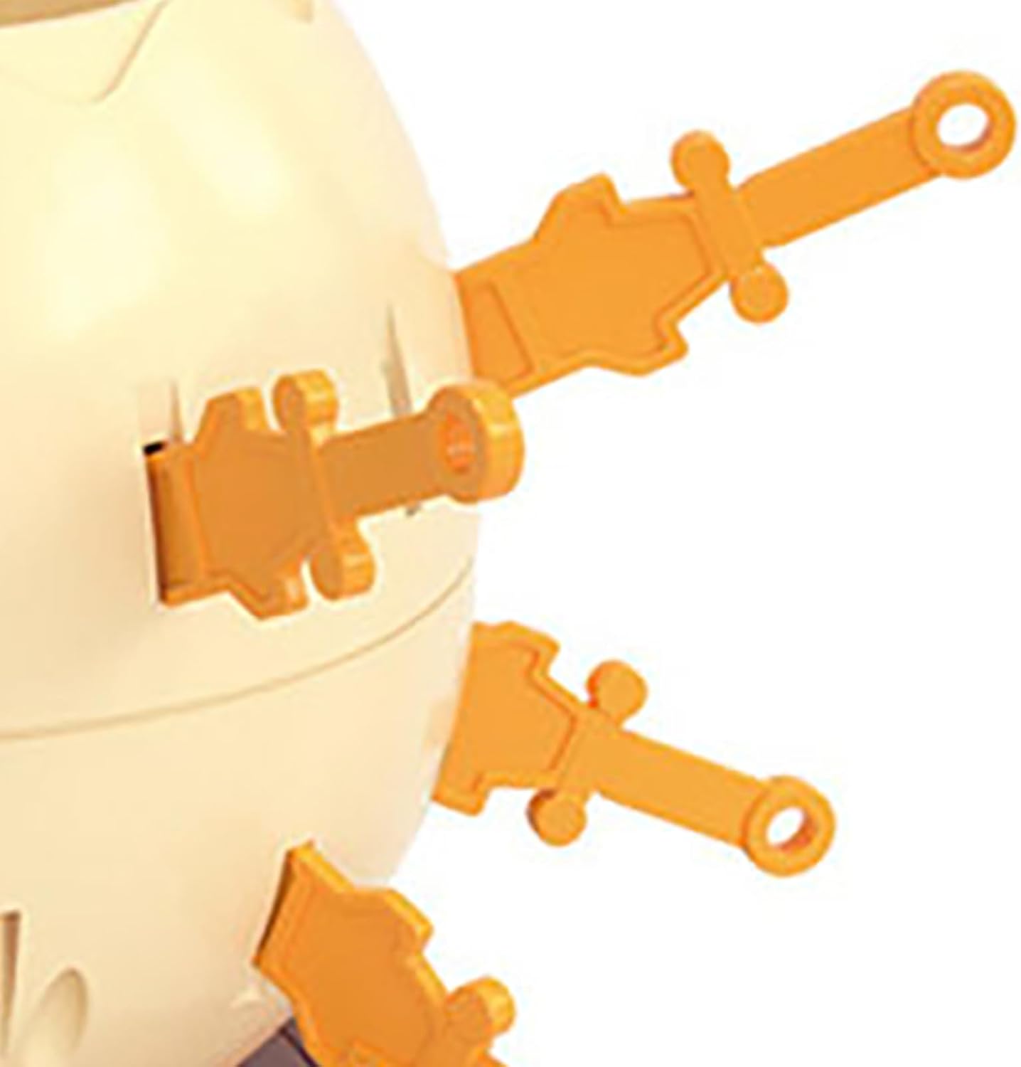 51Z6npw3PNL_AC_SL1500_ - Da-Da Kids Close-up of a beige toy figure with orange articulated arms extending from its side.
