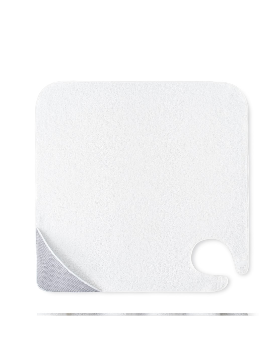 capa-de-bano-delantal-mod-nido-de-abeja-bco-gris 2 - Da-Da Kids