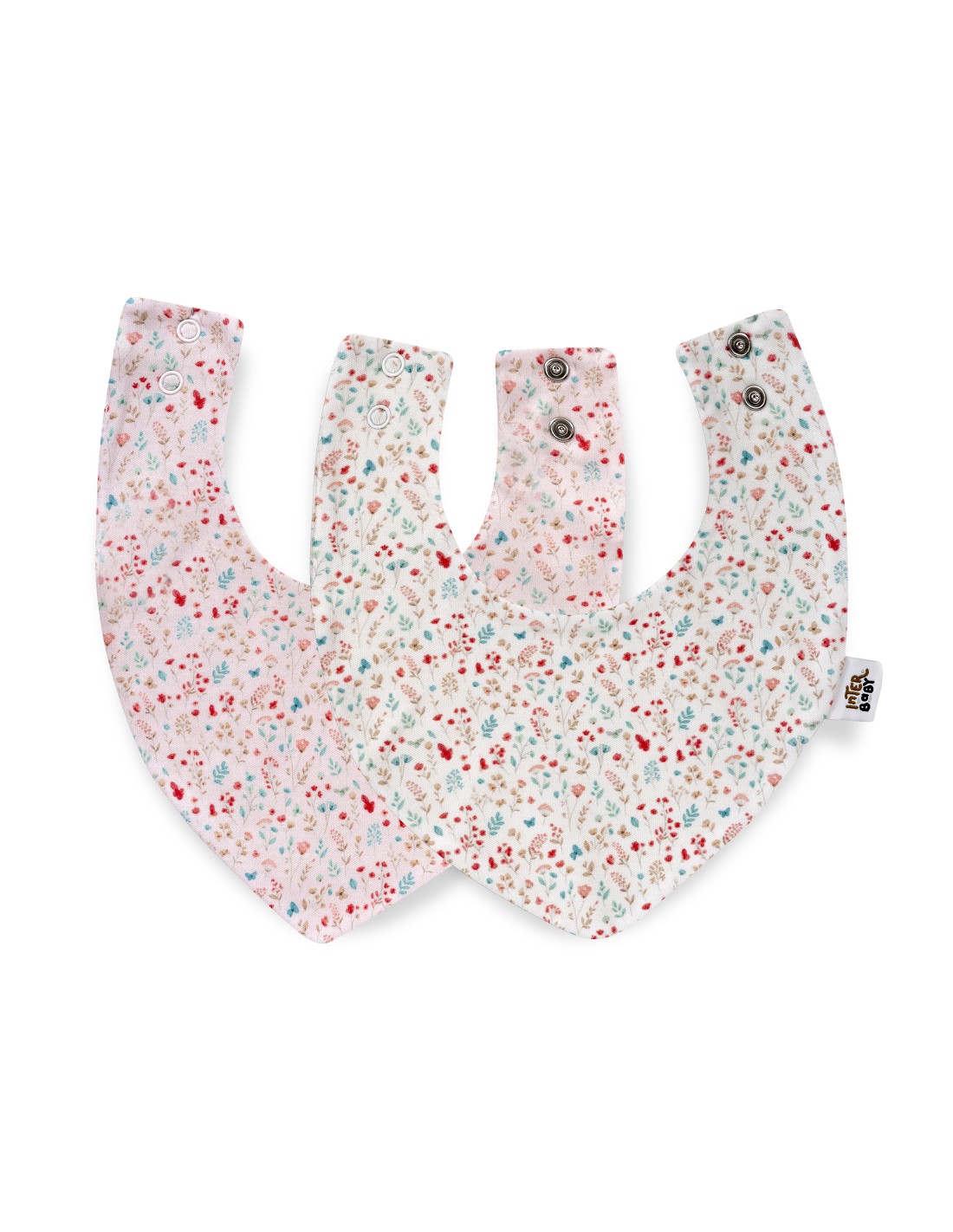 pack2-babero-bandana-modelo-flores-petalos-bco-rosa 3 - Da-Da Kids