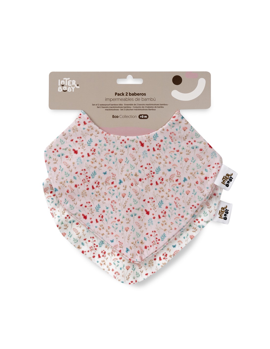 pack2-babero-bandana-modelo-flores-petalos-bco-rosa 4 - Da-Da Kids