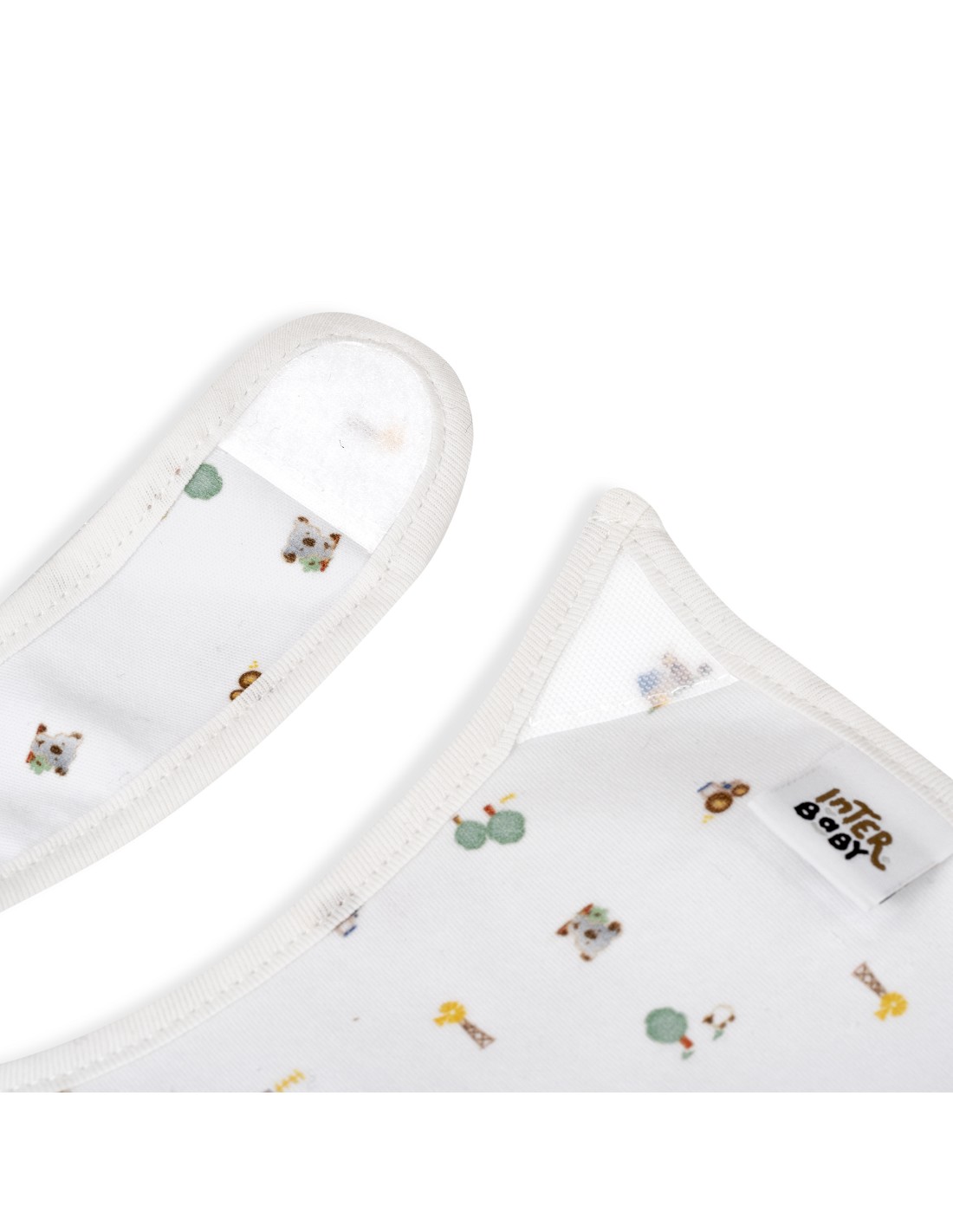 pack2-babero-velcro-modelo-granja-koala-bco-verde 4 - Da-Da Kids