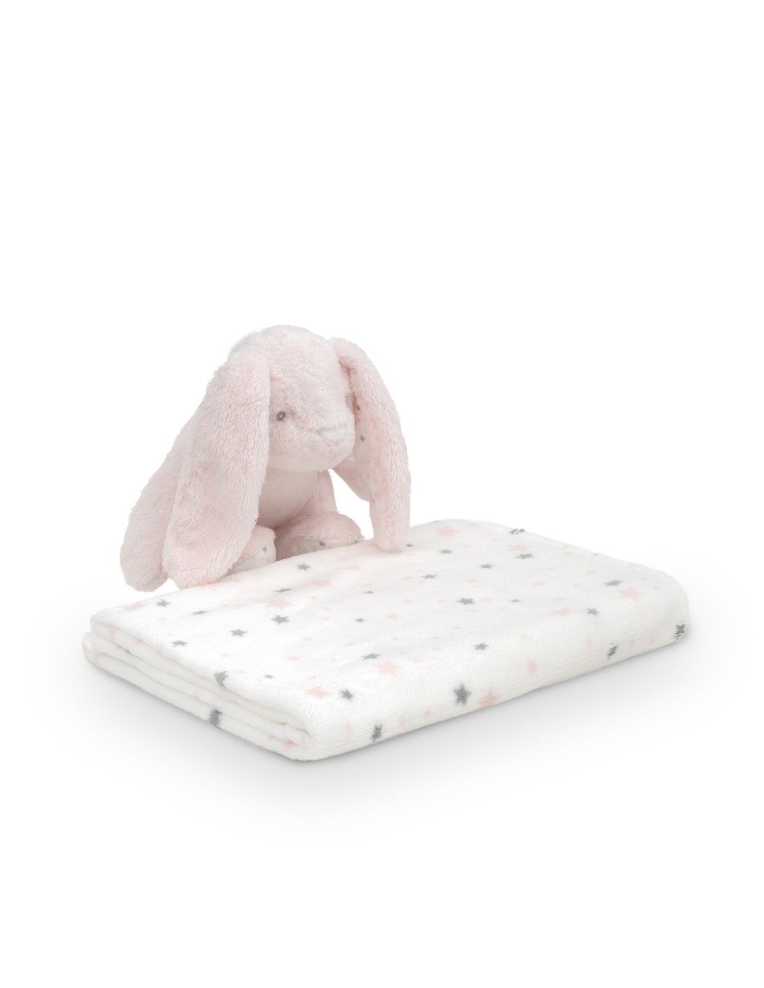 peluche-manta-estrella-conejo-rosa 2 - Da-Da Kids